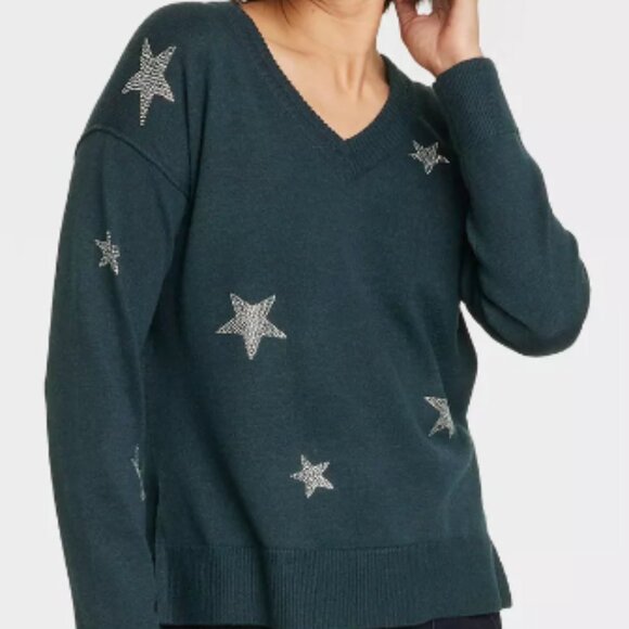 Knox Rose Navy Star Sweater - Picture 1 of 3